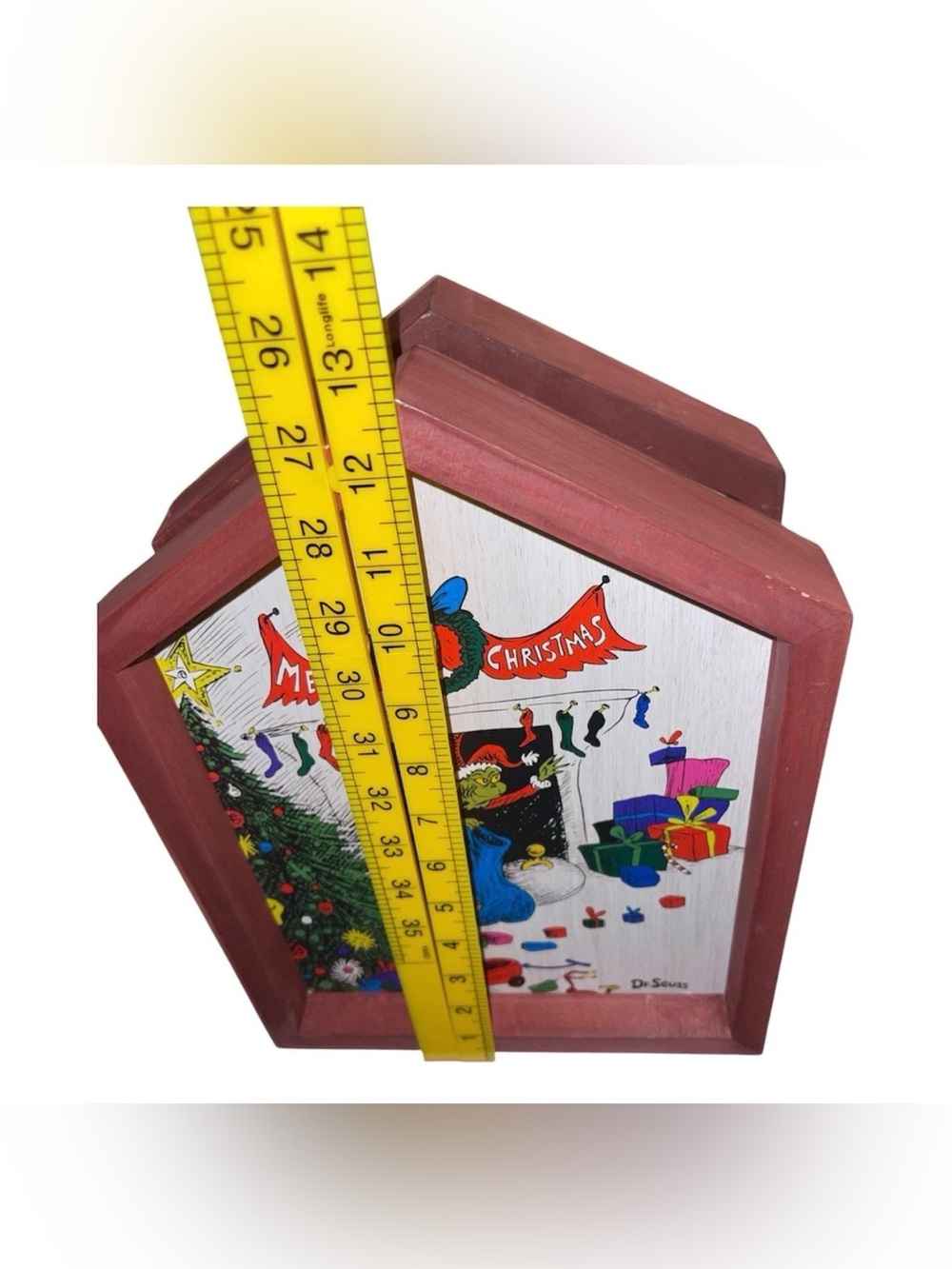 Lot Of 2 Dr Seuss The Grinch Christmas Tree Wood Wall Art Home Decoration 2019 - Picture 3 of 8